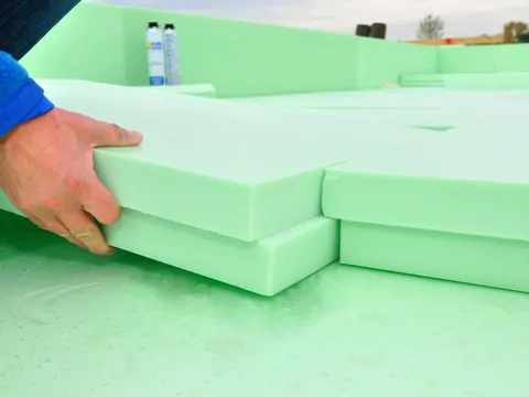 Ilustracja dla ocieplenie fundamentów styrodurem