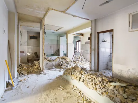 Ilustracja dla wyburzanie ścian działowych