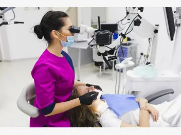 Fotografia ilustrująca cena leczenia kanałowego zęba pod mikroskopem w całej polsce