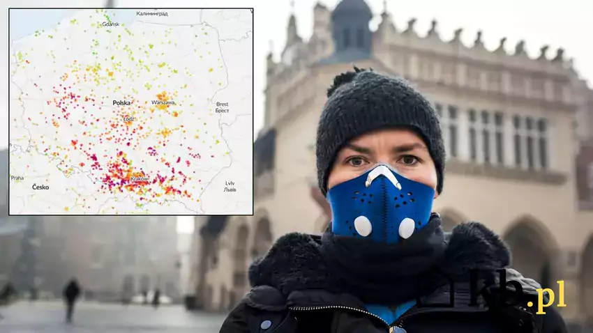 Gęsty smog nad Krakowem