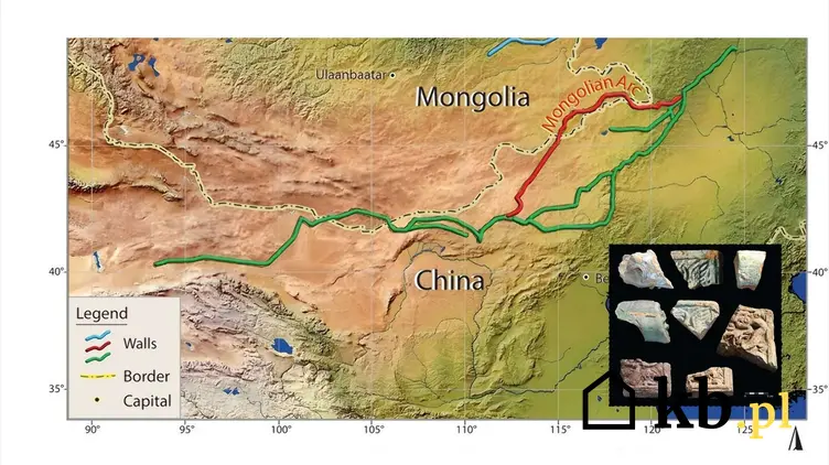 Łuk mongolski to część czerwonej linii rozciągającej się na terytorium mongolskie