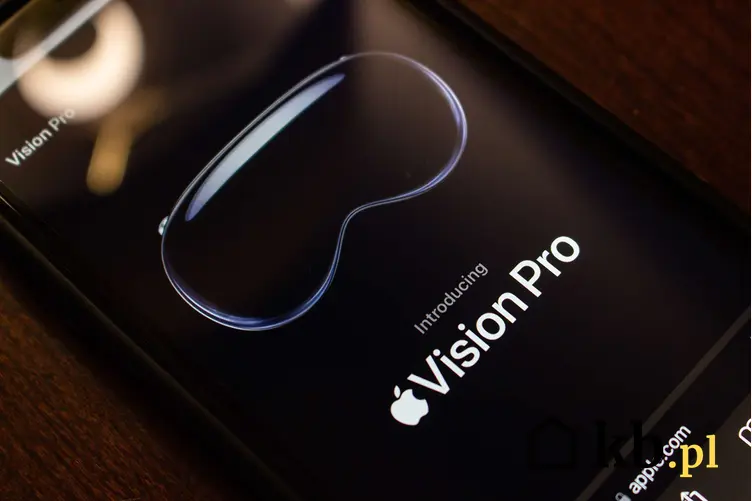 Apple Vision Pro - widok oficjalnej strony