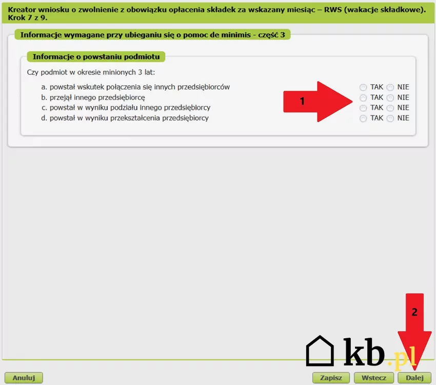 Screen z platformy e-ZUS/PUE ZUS