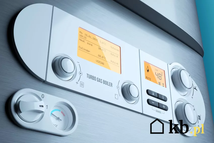 Pracujący piec gazowy