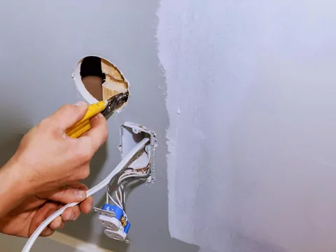 Jak schować kable w ścianie za pomocą płyt g-k?