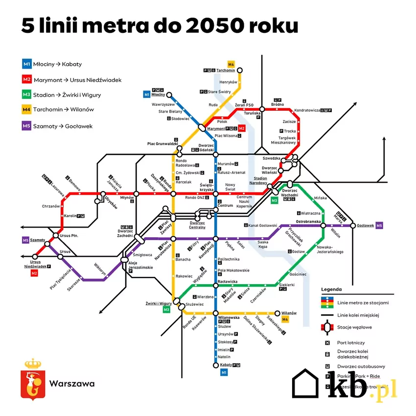 Masterplan warszawskiego metra 2050