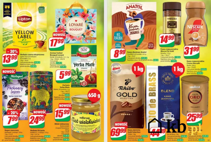 Do 22 kwietnia duże obniżki cen kawy w Dino Dino - gazetka