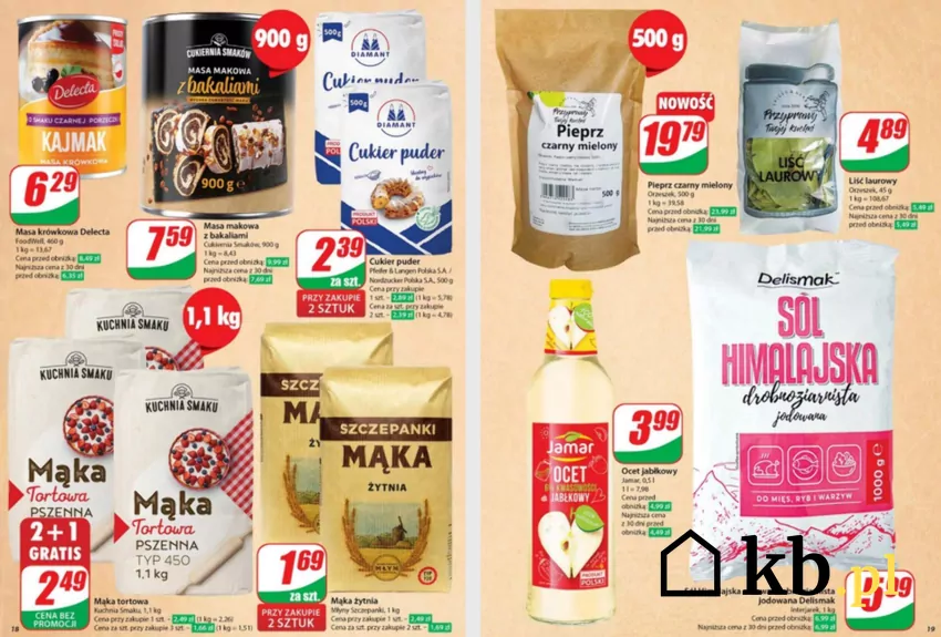 Mąka tortowa w Dino na promocji 2+1 gratis Dino - gazetka
