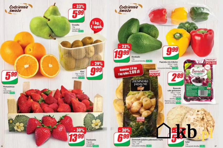 Owoce i warzywa w Dino taniej nawet 33%! Dino - gazetka