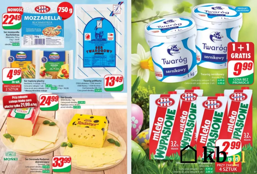 W Dino do 22 kwietnia dużo gratisów z okazji Wielkanocy Dino - gazetka