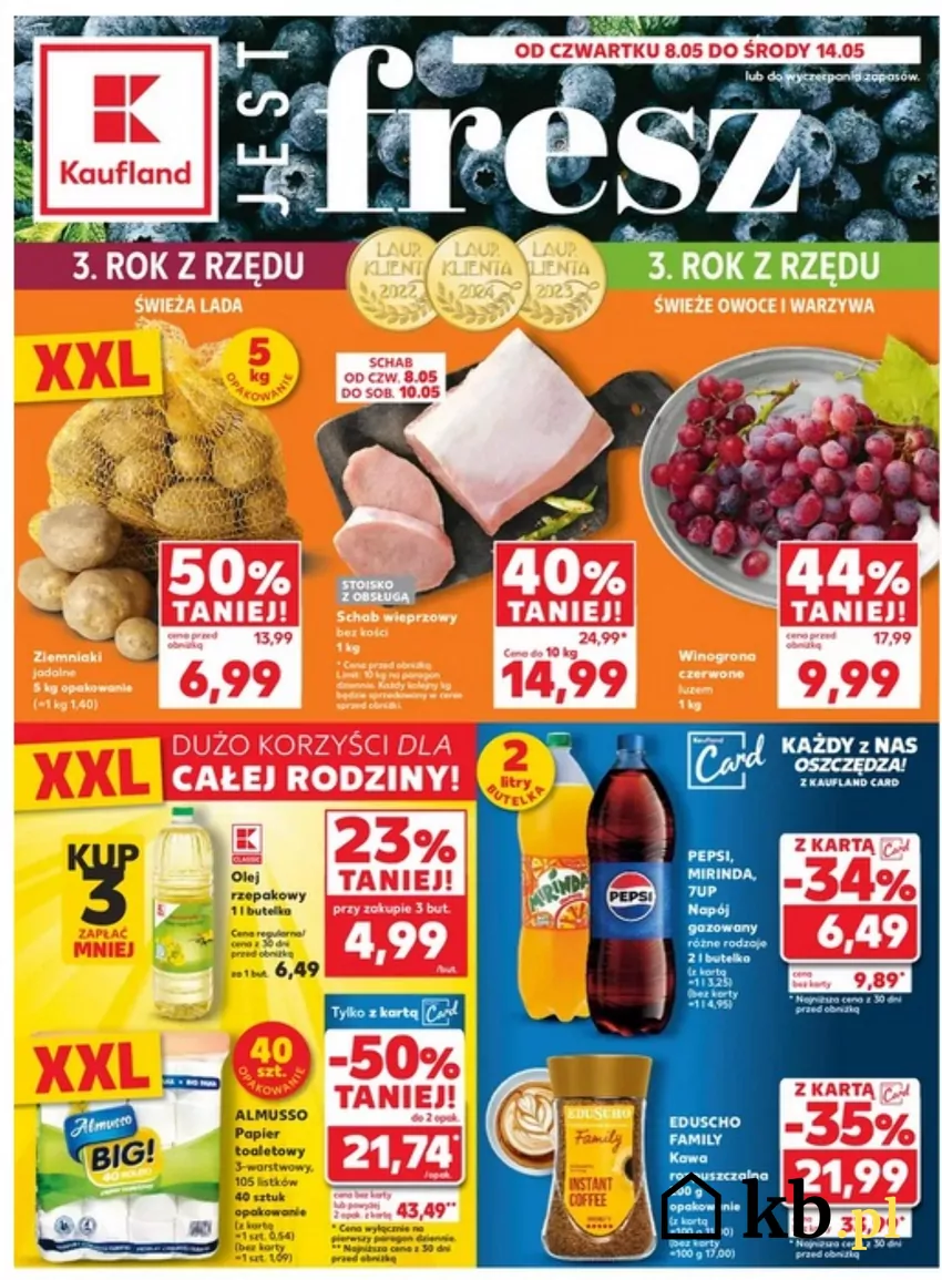 Papier toaletowy taniej o 50% i olej za niecałe 5 zł - te produkty kuszą fajnymi cenami Promocje w Kauflandzie