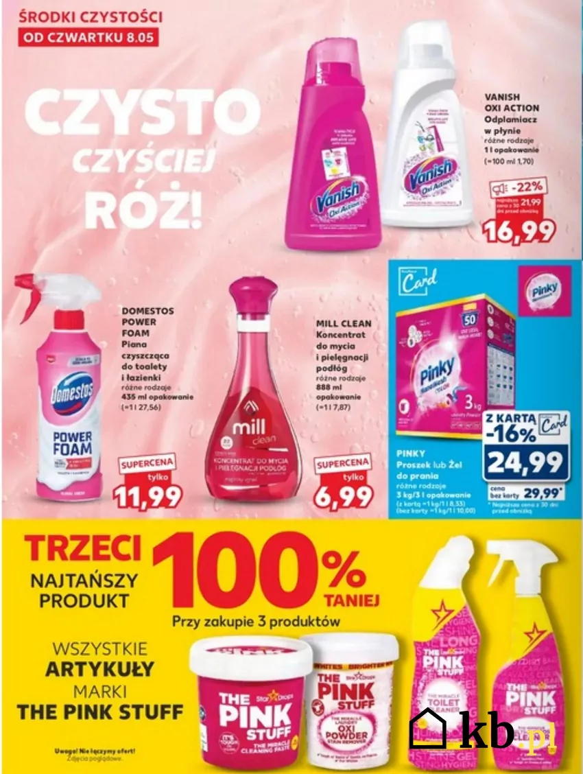 Różowe środki czystości są skuteczne, a teraz dodatkowo tańsze Promocja w Kauflandzie