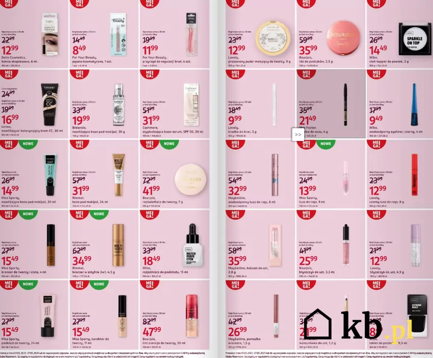 Kosmetyki do makijażu w dużych promocjach w Rossmannie Rossmann - gazetka