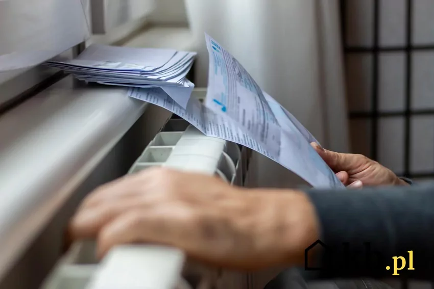 W 2025 roku brak modernizacji ocieplenia może oznaczać poważne wydatki dla właścicieli nieruchomości Mężczyzna trzyma kaloryfer i rachunki za ogrzewanie