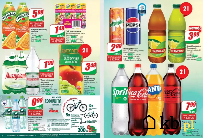 Napoje w Dino na dużych promocjach Dino - gazetka
