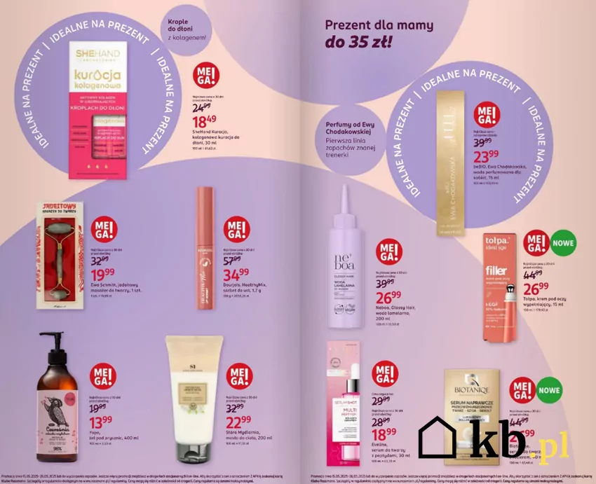 W Rossmannie znajdziesz prezenty na Dzień Matki do 35 zł Rossmann - gazetka