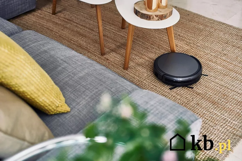 Robot, który regularnie uderza w meble lub plącze się w kable, może doprowadzić do zniszczeń Salon, robot sprzątający uderzył w stolik