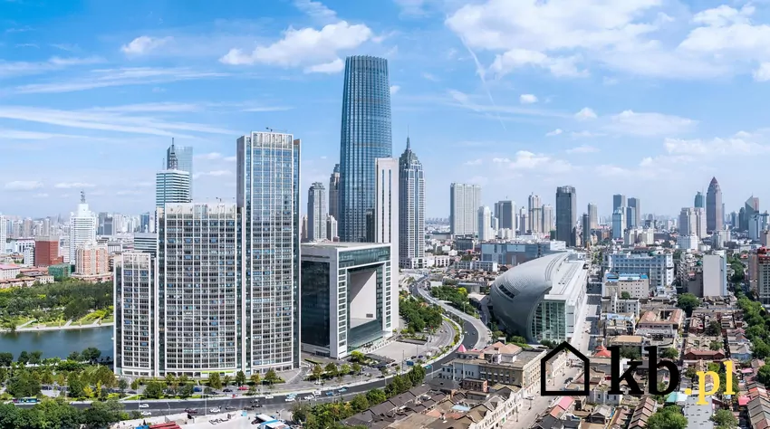 Goldin Finance nie jest jedynym wysokościowcem w Tianjin, ale nadal jest najwyższym budynkiem w mieście panorama Tianjin