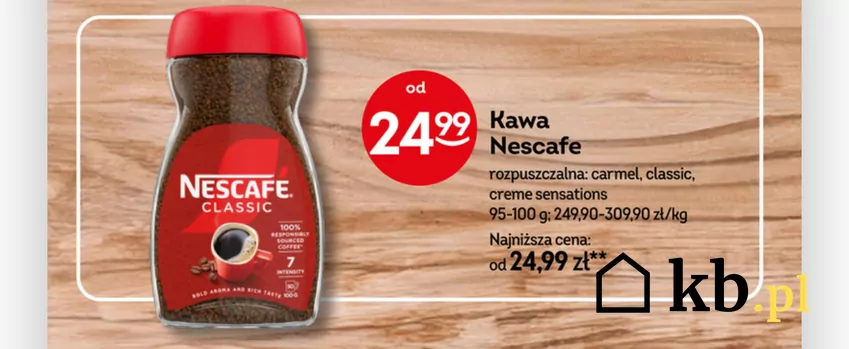 Ceny już od 24,99 zł w zależności od rodzaju kawy Promocje w Żabce