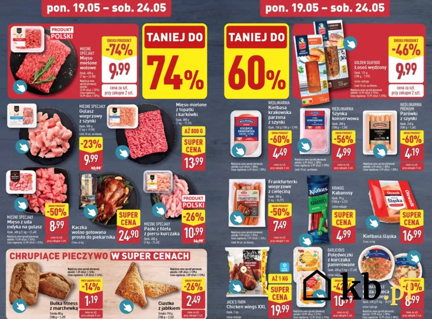 Mięso w Aldi nawet 74% taniej Aldi - gazetka
