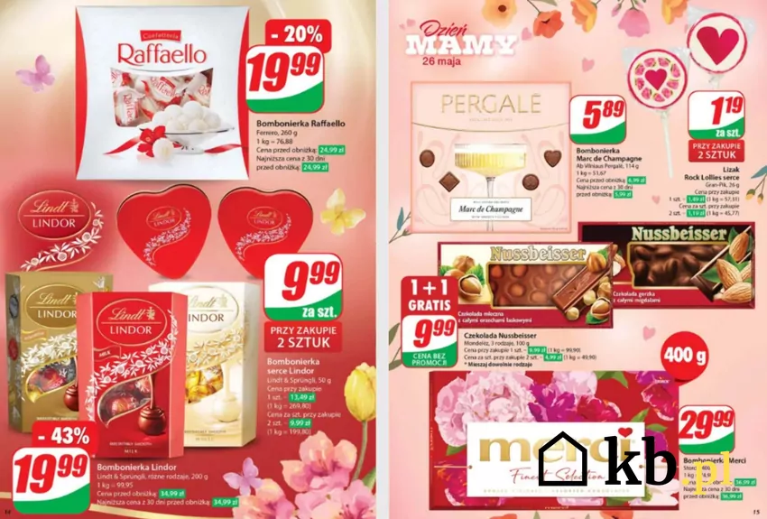 Z okazji Dnia Matki dużo produktów na przecenie Dino - gazetka