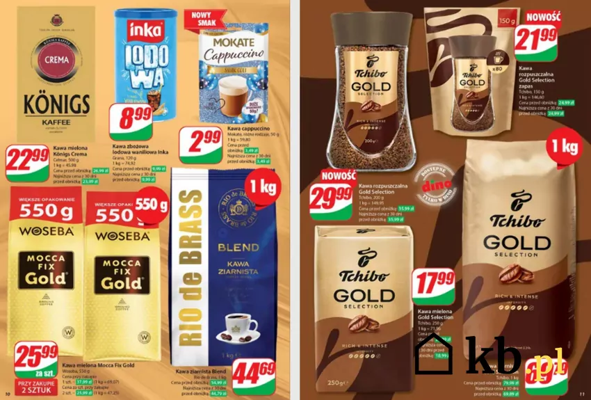 W Dino ulubione kawy Polaków na dużej promocji Dino - gazetka