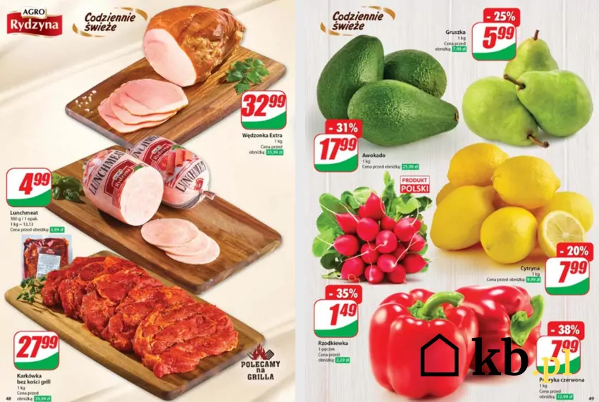 Mięso, warzywa i owoce - niskie ceny w Dino do 27 maja Dino - gazetka