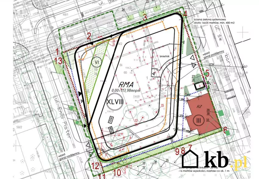 Plan zagospodarowania działki