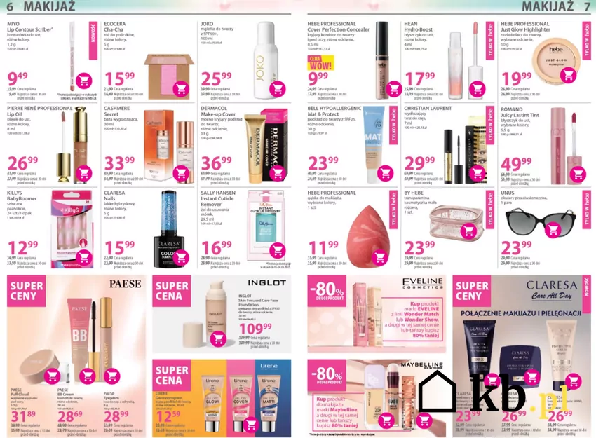 W Hebe genialne obniżki produktów do makijażu Hebe - gazetka