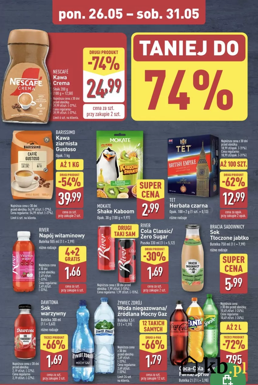 Ulubiona kawa rozpuszczalna za niecale 25 zł - śpiesz się Promocje w Aldi