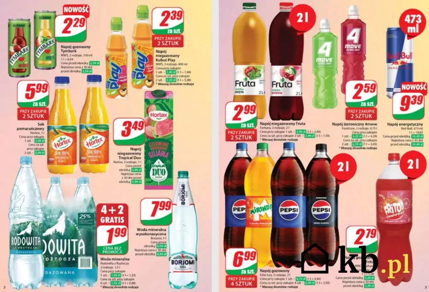 Promocje na napoje w Dino - tylko do 3 czerwca Dino - gazetka
