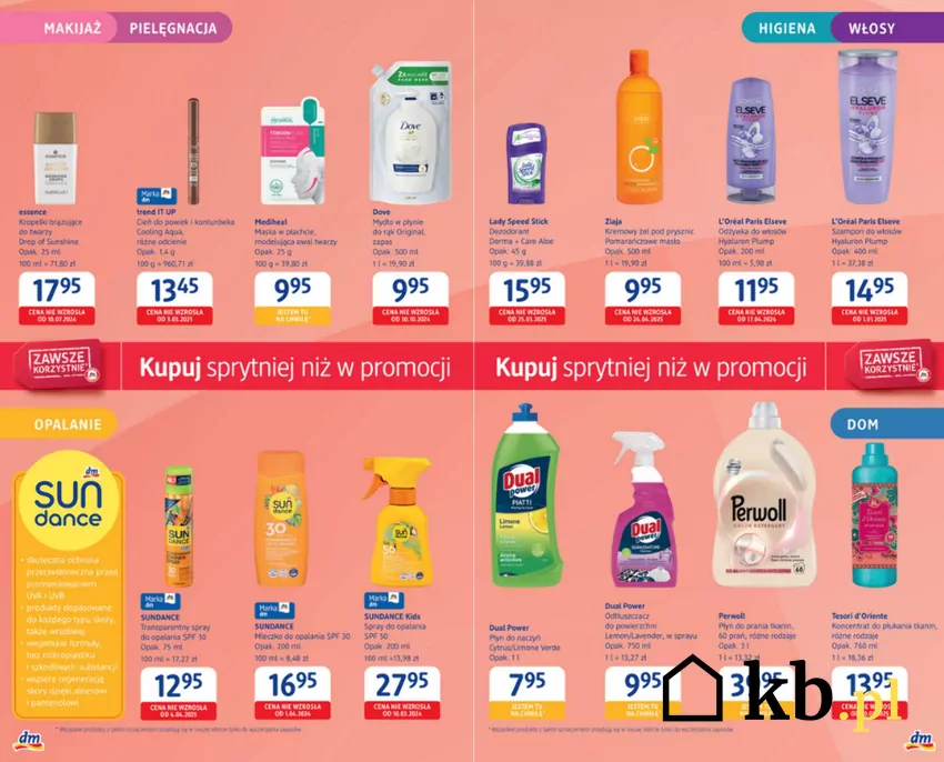 Produkty do makijażu i pielęgnacji włosów w atrakcyjnych cenach DM - gazetka