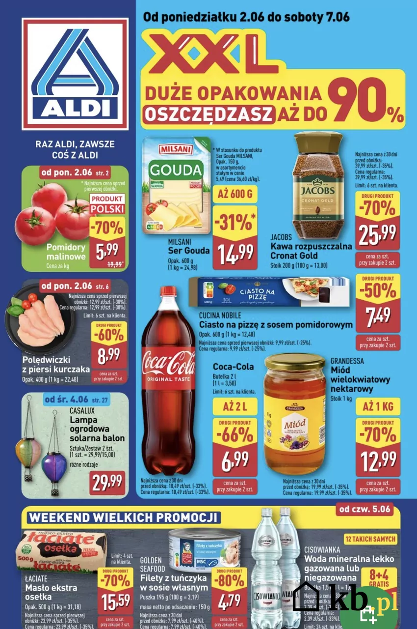 Możesz kupić maksymalnei 6 opakowań kawy Promocje w Aldi