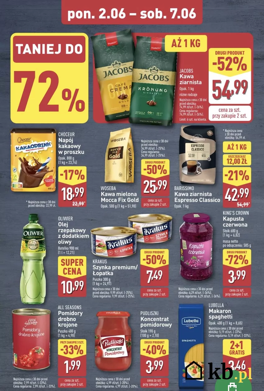 Z promocyjnych produktów można przygotować fajne, szybkie dania, na przykład spaghetti bolognese Promocje w Aldi