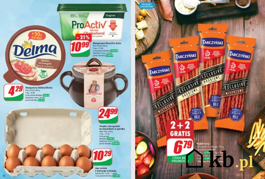 W Dino korzystne promocje na m.in. kabanosy i margarynę Dino - gazetka