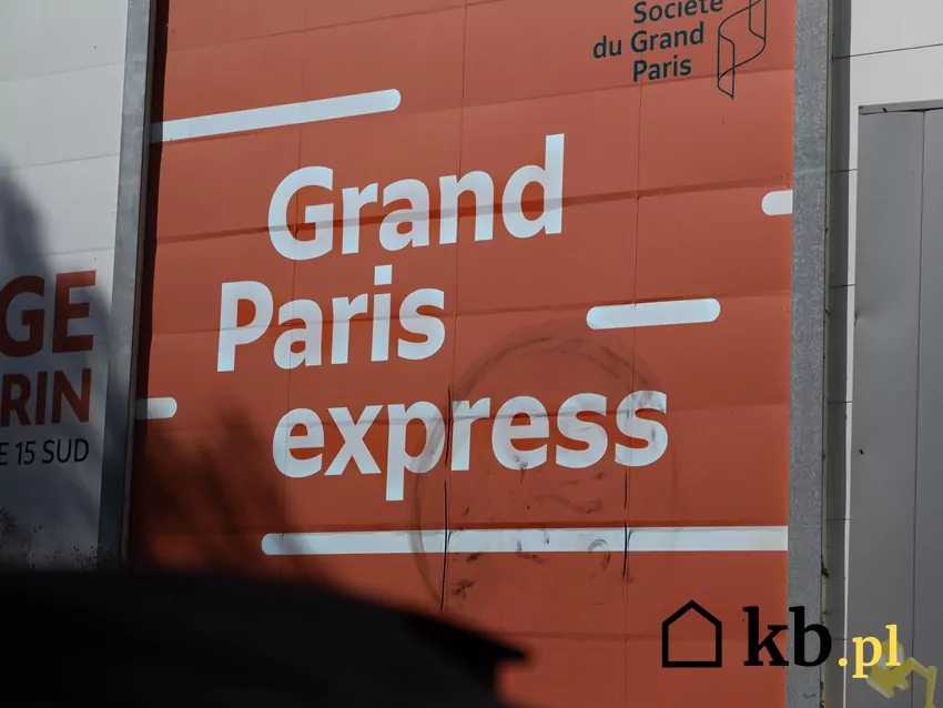 Grand Paris Express to inwestycja o ogromnej skali, której budżet szacowany jest na aż 38 miliardów euro Plakat projektu Grand Paris Express