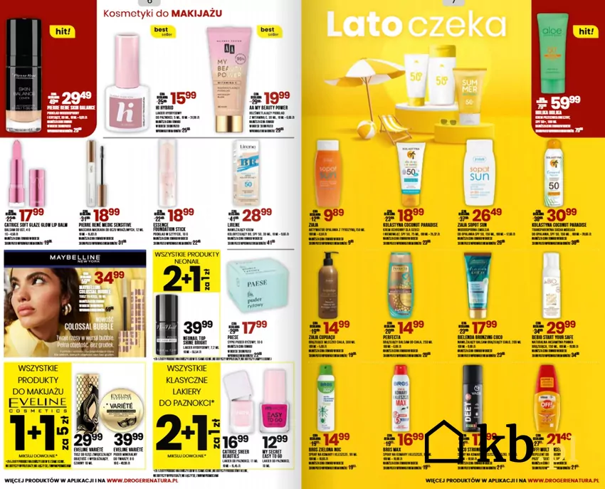 Produkty na lato dostępne w drogeriach Natura w całej Polsce Natura - gazetka
