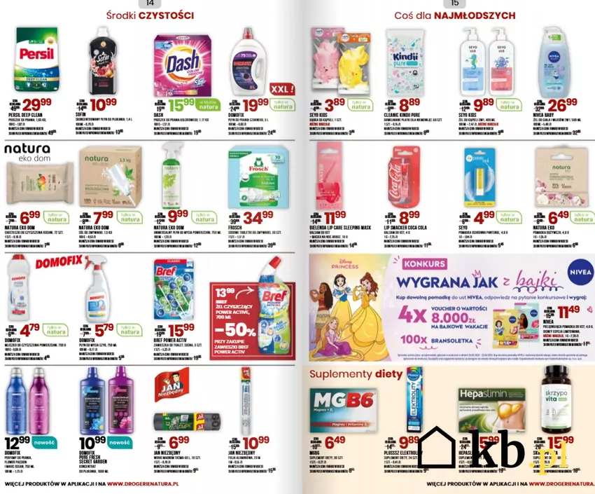 W gazetce Natura m.in. środki czystości i produkty dla najmłodszych Natura - gazetka