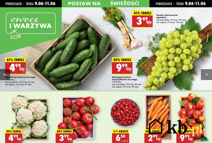 Świeże warzywa i owoce w Biedronce! Gazetka Biedronki