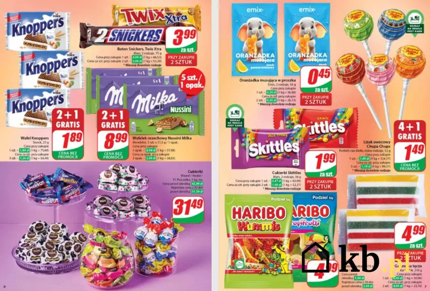 Kultowe słodycze w Dino - teraz w promocji "2+1 gratis" Dino - gazetka
