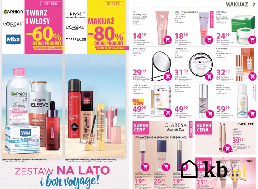 Markowe kosmetyki w Hebe w mocno obniżonych cenach Hebe - gazetka