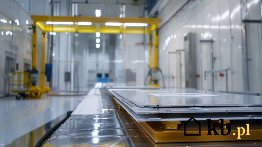 Termoizolacja płytami próżniowymi posiada zaskakująco dobre parametry Płyty próżniowe VIP na hali produkcyjnej