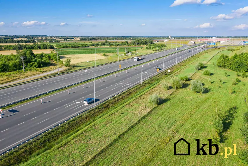 Widok na autostradę A2