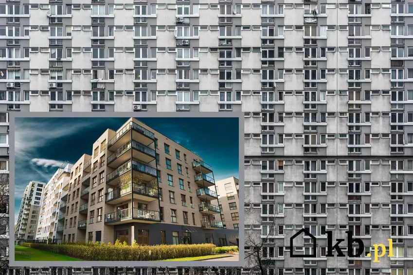 blok PRL, nowoczesny apartamentowiec