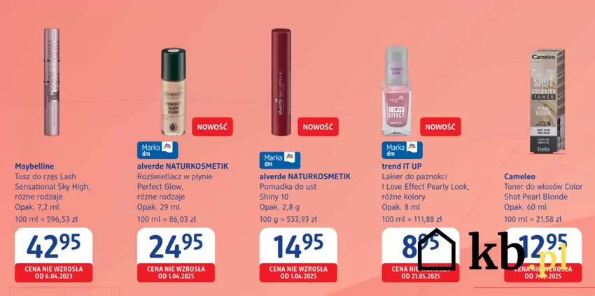 Produkty do makijażu w DM w niezwykle atrakcyjnych cenach - tylko do 18 czerwca Drogeria DM - gazetka