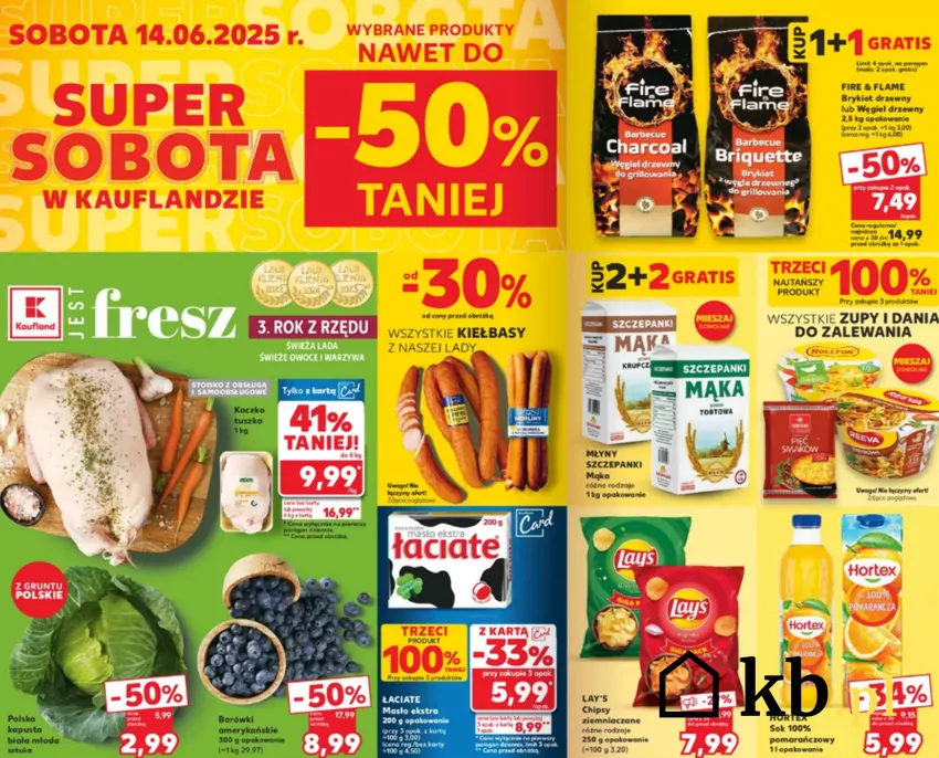 Super Sobota w Kauflandzie - wybrane produkty nawet 50% taniej Kaufland - gazetka