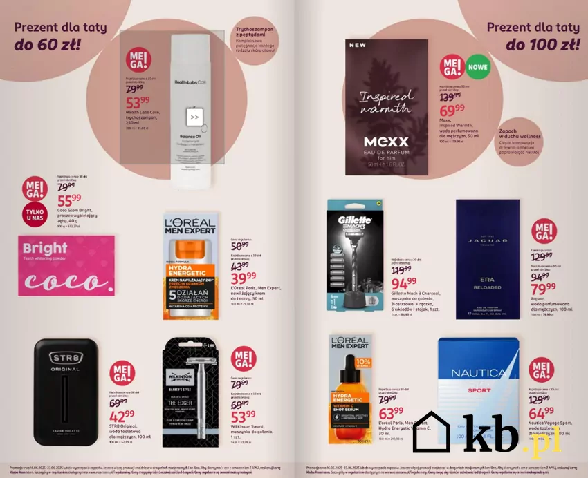 Produkty na Dzień Taty w cenie od 60 do 100 zł Rossmann - gazetka