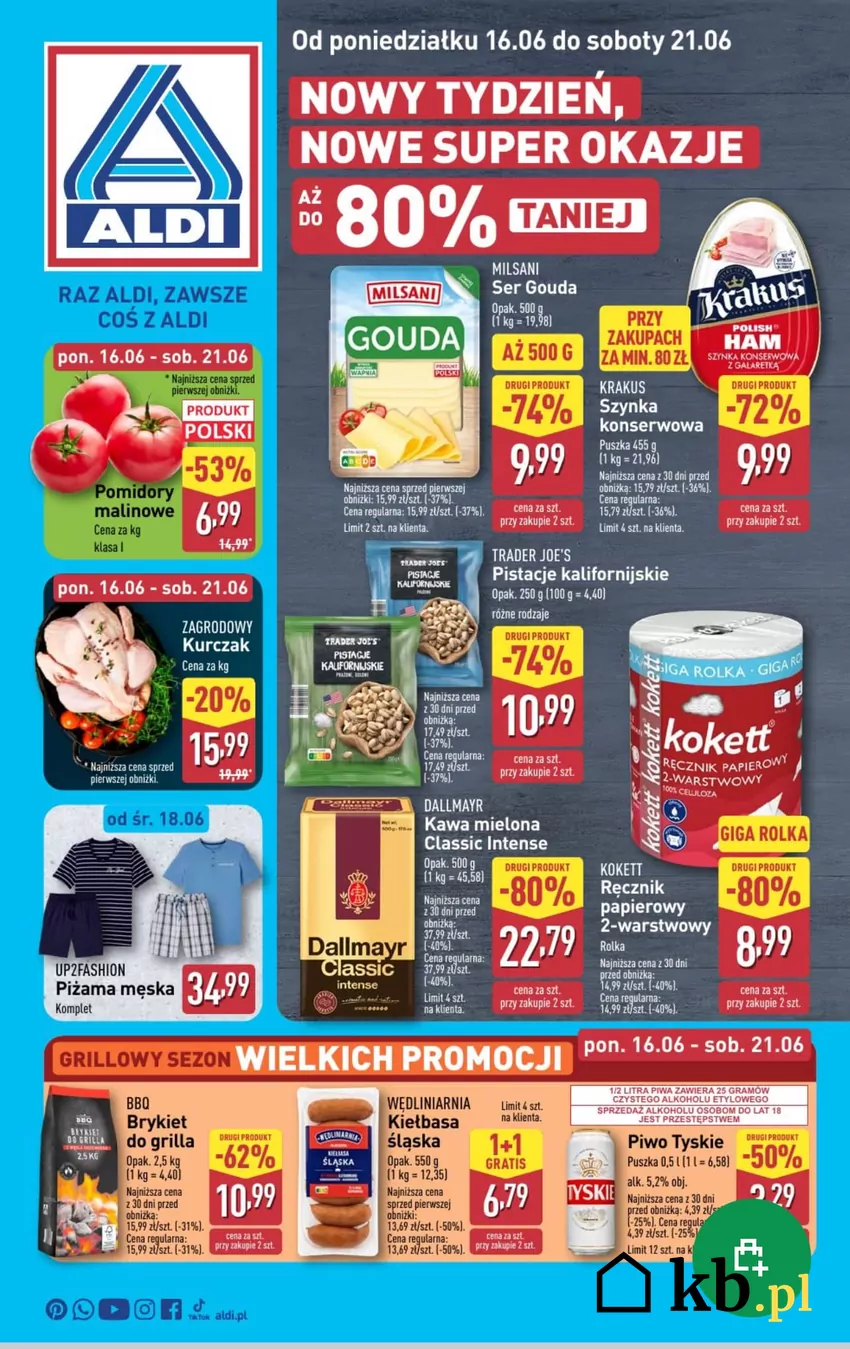 22,79 zł za opakowanie przy zakupie dwóch sztuk - bardzo atakcyjna cena Promocja na kawę w Aldi