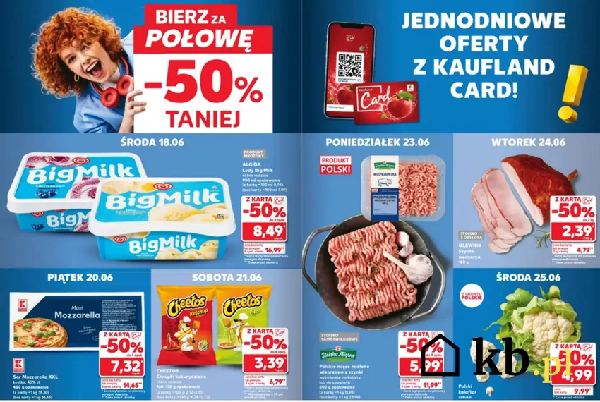 Artykuły spożywcze przecenione w Kauflandzie o 50% Kaufland - gazetka