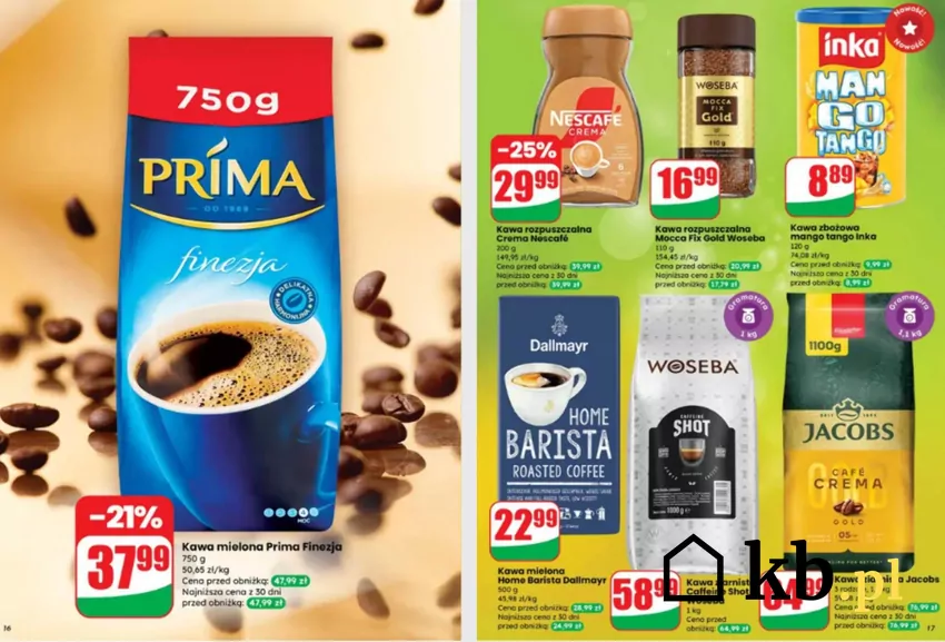 Promocja na kawy w Dino - popularne marki Dino - gazetka